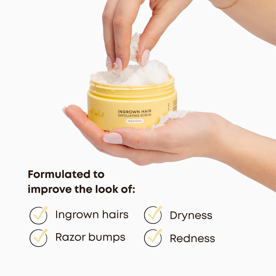 Bushbalm Ingrown Hair Exfoliating Scrub - Milk & Honey
