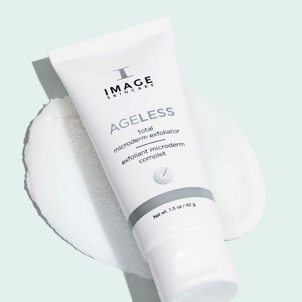 AGELESS Total Microderm Exfoliator product flatlay