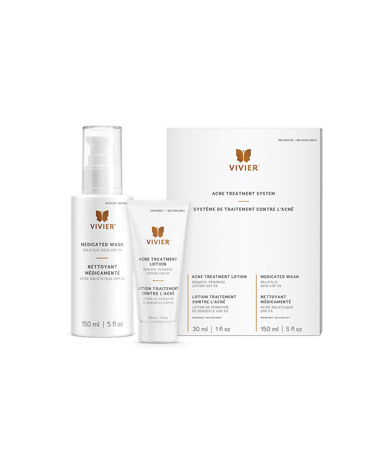 Vivier Acne Treatment System front shot of products