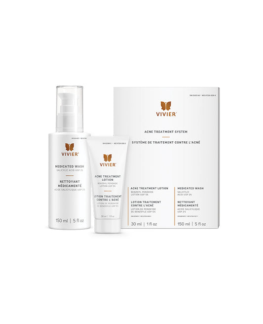 Vivier Acne Treatment System front shot of products