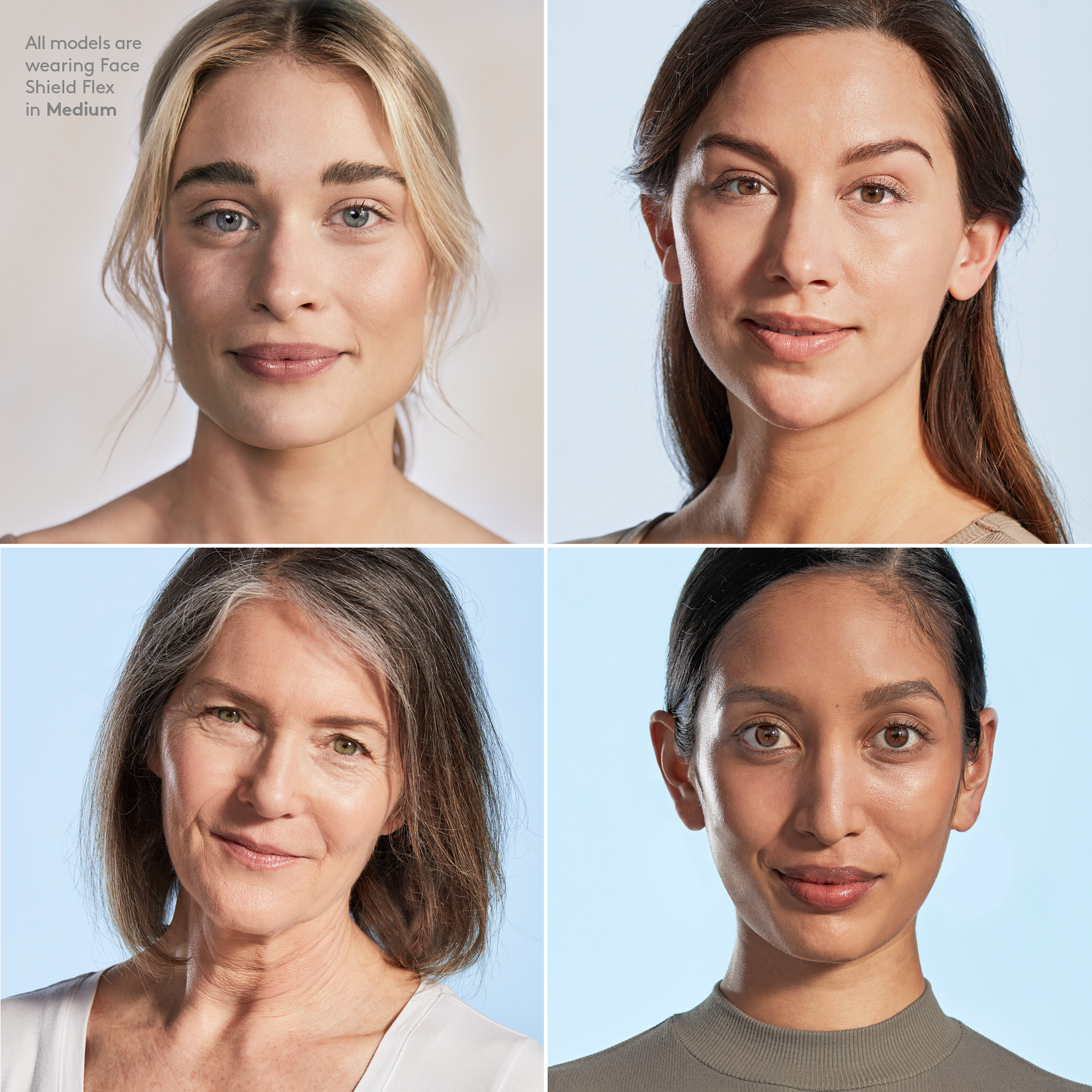 Models using Colorescience Sunforgettable Total Protection Face Shield Flex SPF 50 in Medium