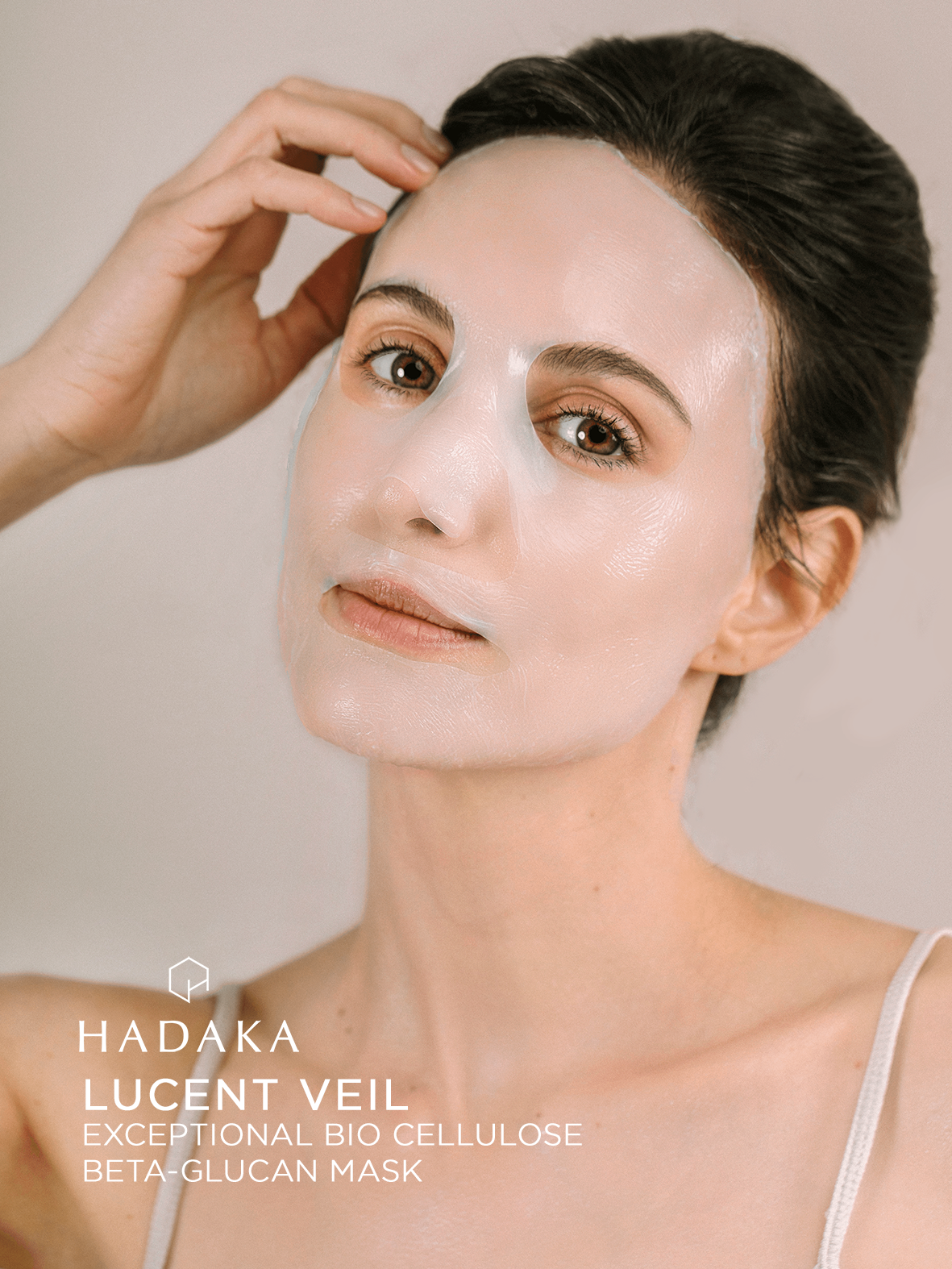 Hadaka Beauty LUCENT VEIL Exceptional Biocellulose Beta-Glucan Face Mask